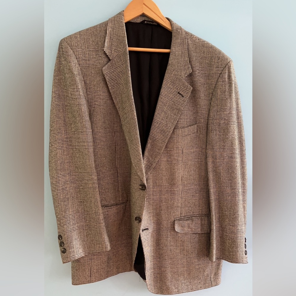 Vintage Burberry Plaid Sports Coat